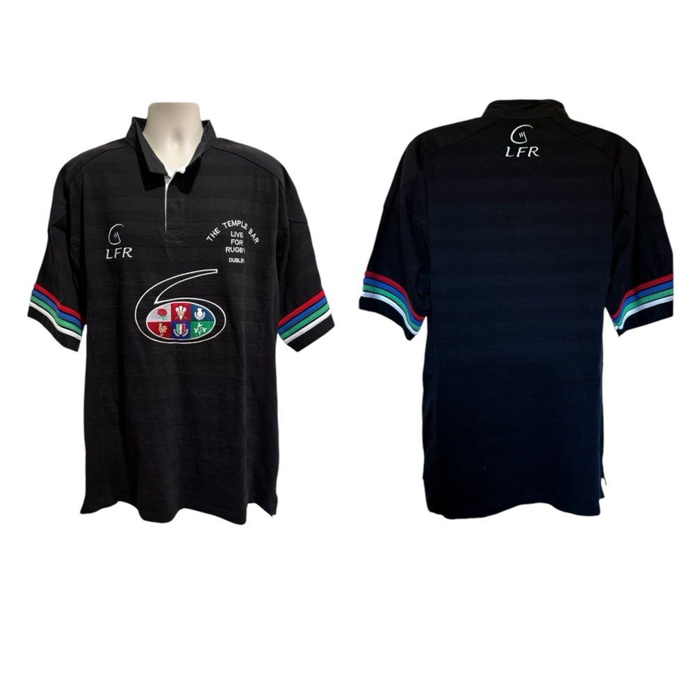 Vintage Live for Rugby Dublin Six Nations The Temple Bar Jersey Shirt Sz XL